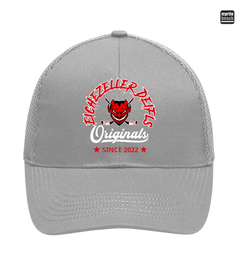 Myrtle Beach Unisex 6 Panel Air Mesh Cap Light Grey "Jacob"