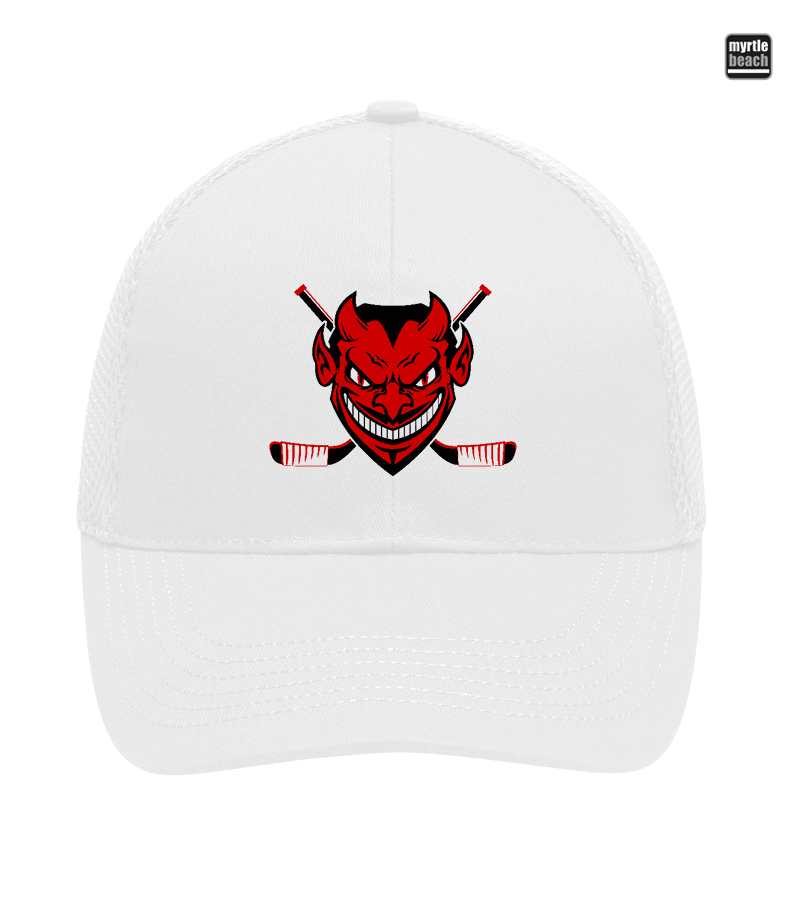 Myrtle Beach Unisex 6 Panel Air Mesh Cap White "Anton"